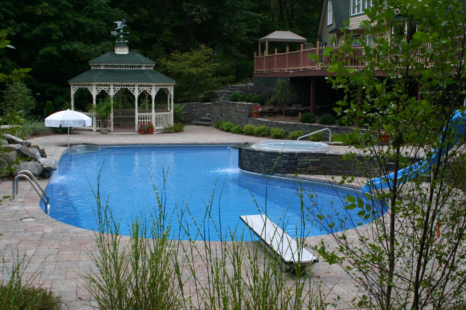 A clean rectangular pool sized for swimming and fitness