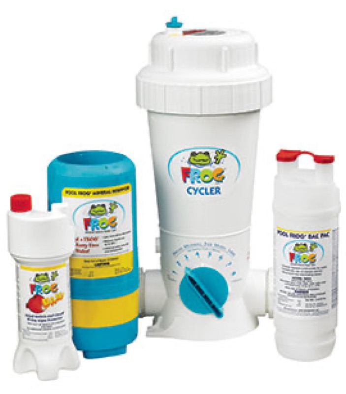 Frog mineral system product available in the Foxx Pools showroom