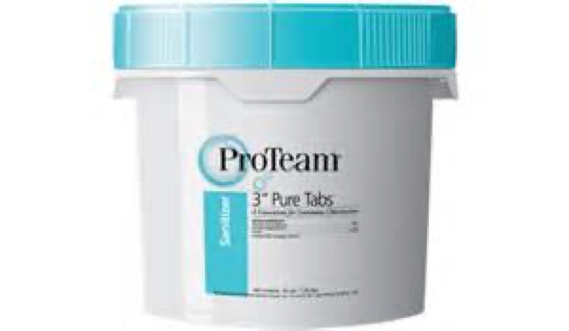 3-inch chlorine tabs stocked at the Foxx Pools retail store